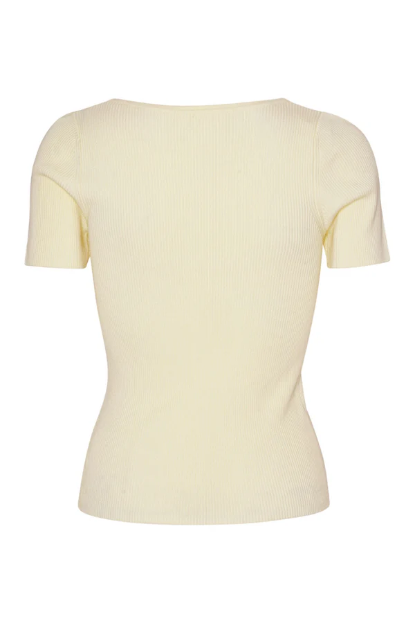 Rib knit short sleeve top - Image 3