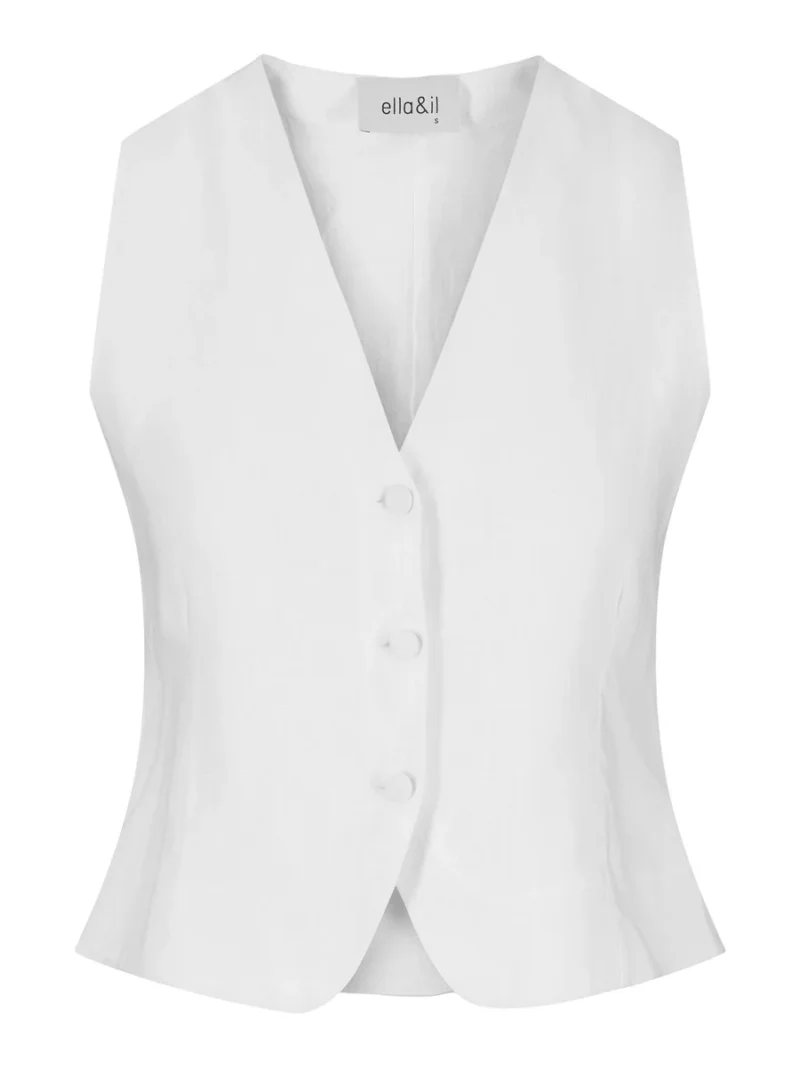 Johanne linen vest - Image 2