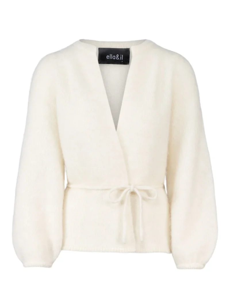 Fredrikke chunky cardigan Bright white - Image 3