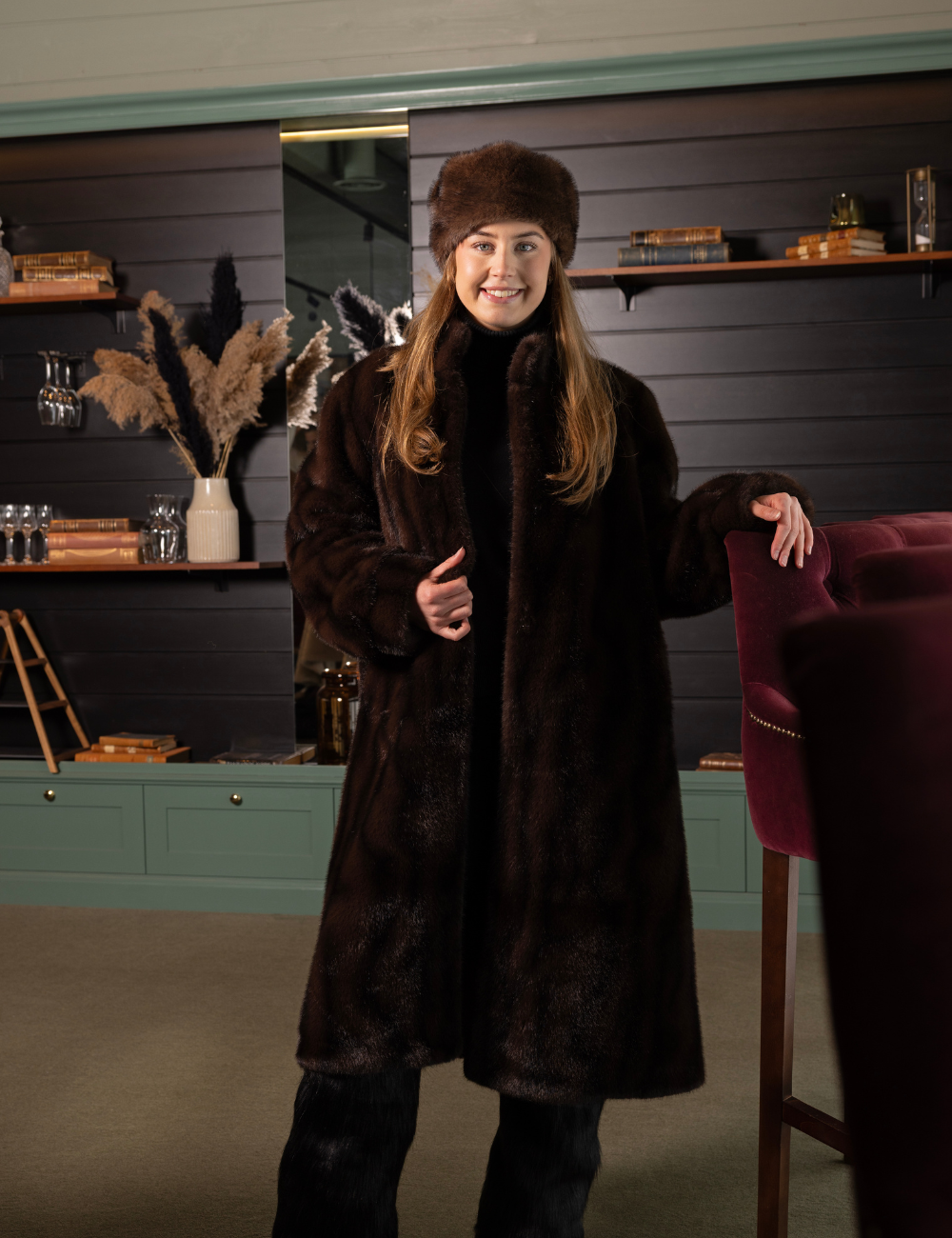 Fuskepels Zermatt lang kåpe - Image 4