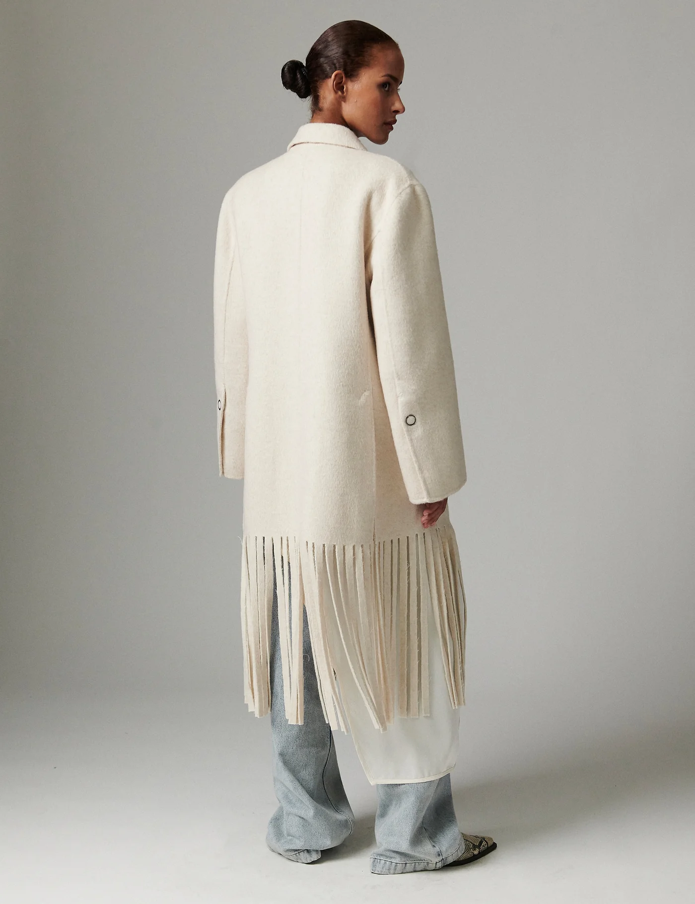 IRIS FRINGES - DOUBLE FACED WOOL - Image 3