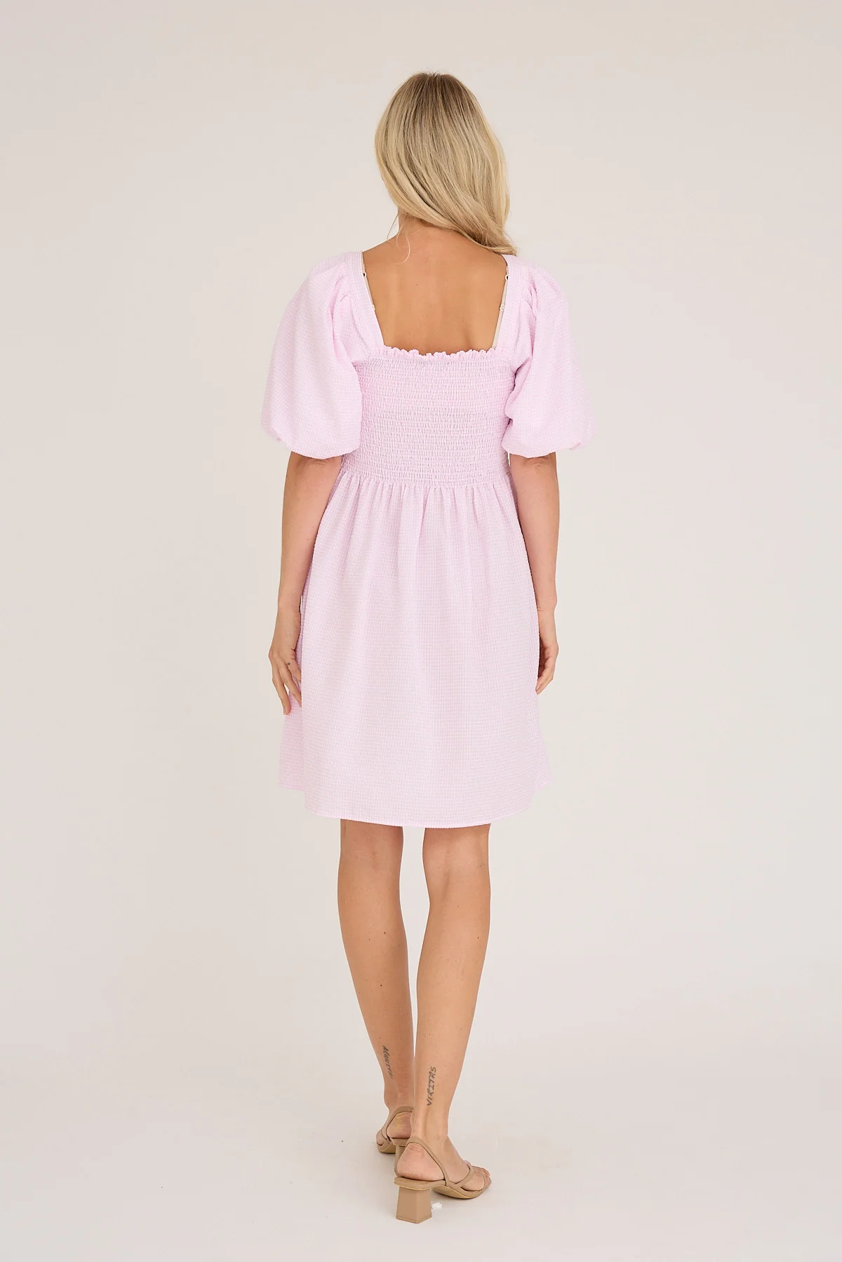 Cheri short dress Pale Rose - Image 3