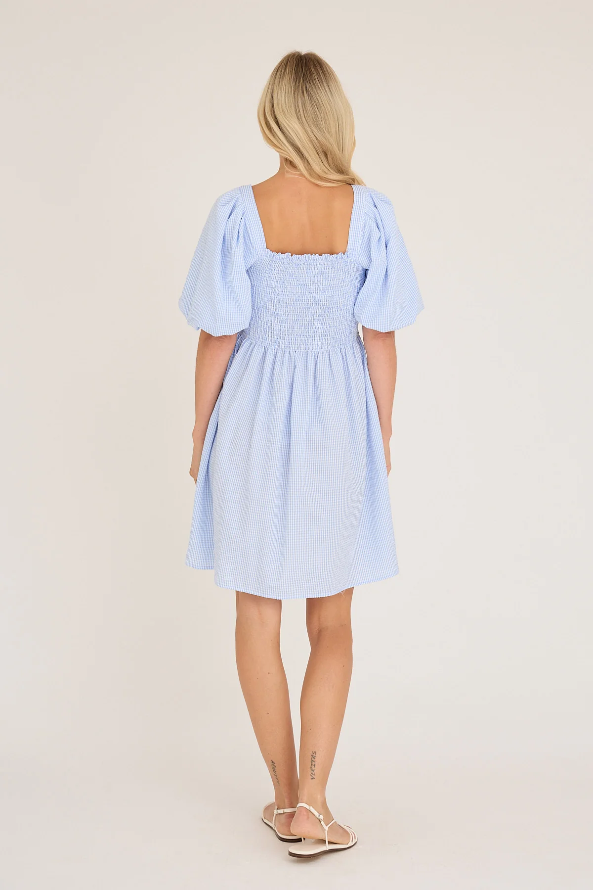 Cheri short dress Light blue - Image 3
