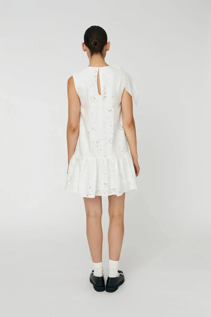 Festive Mini Dress with Bow - Image 3