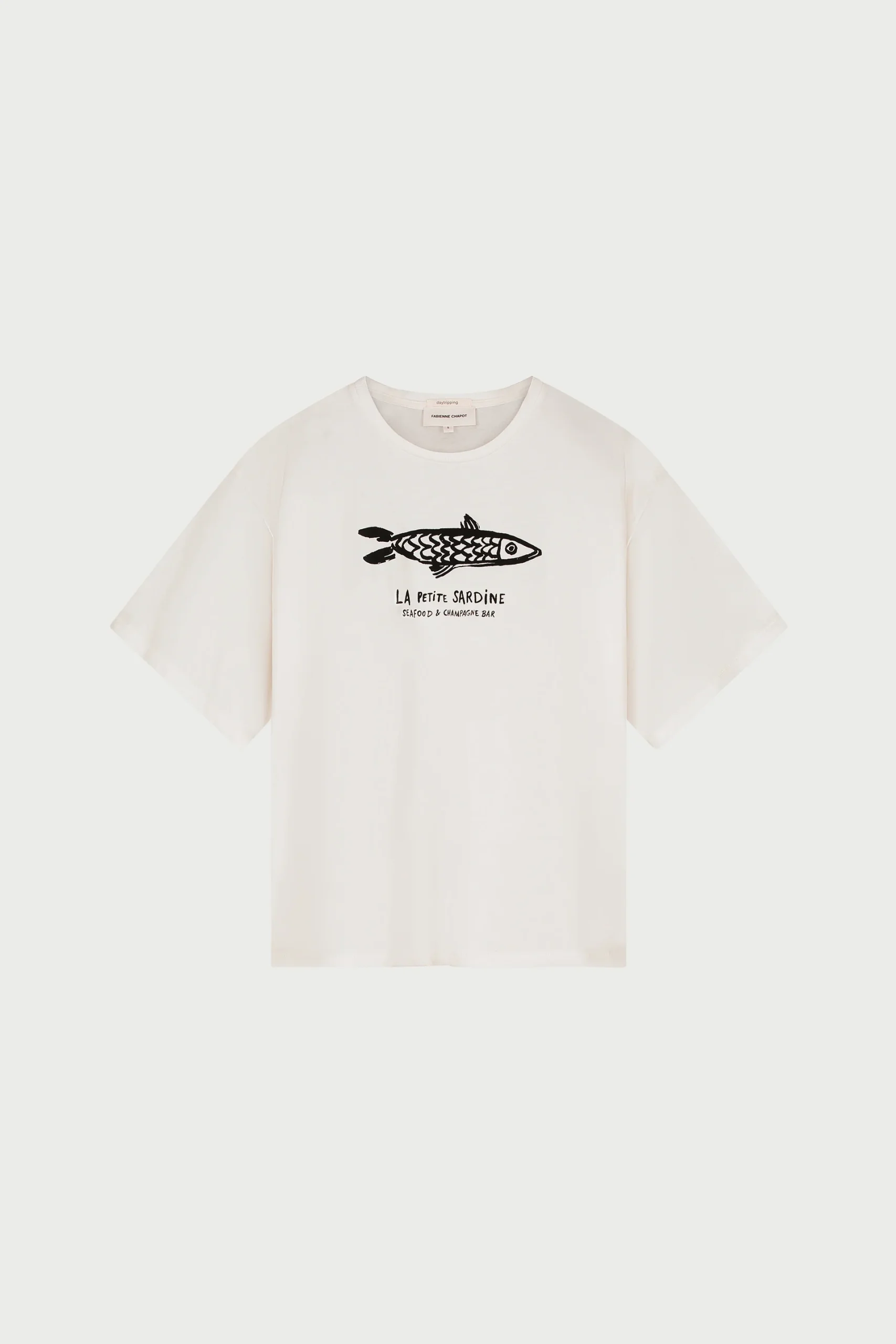 Fay T-shirt Cosy White/Black - Image 3