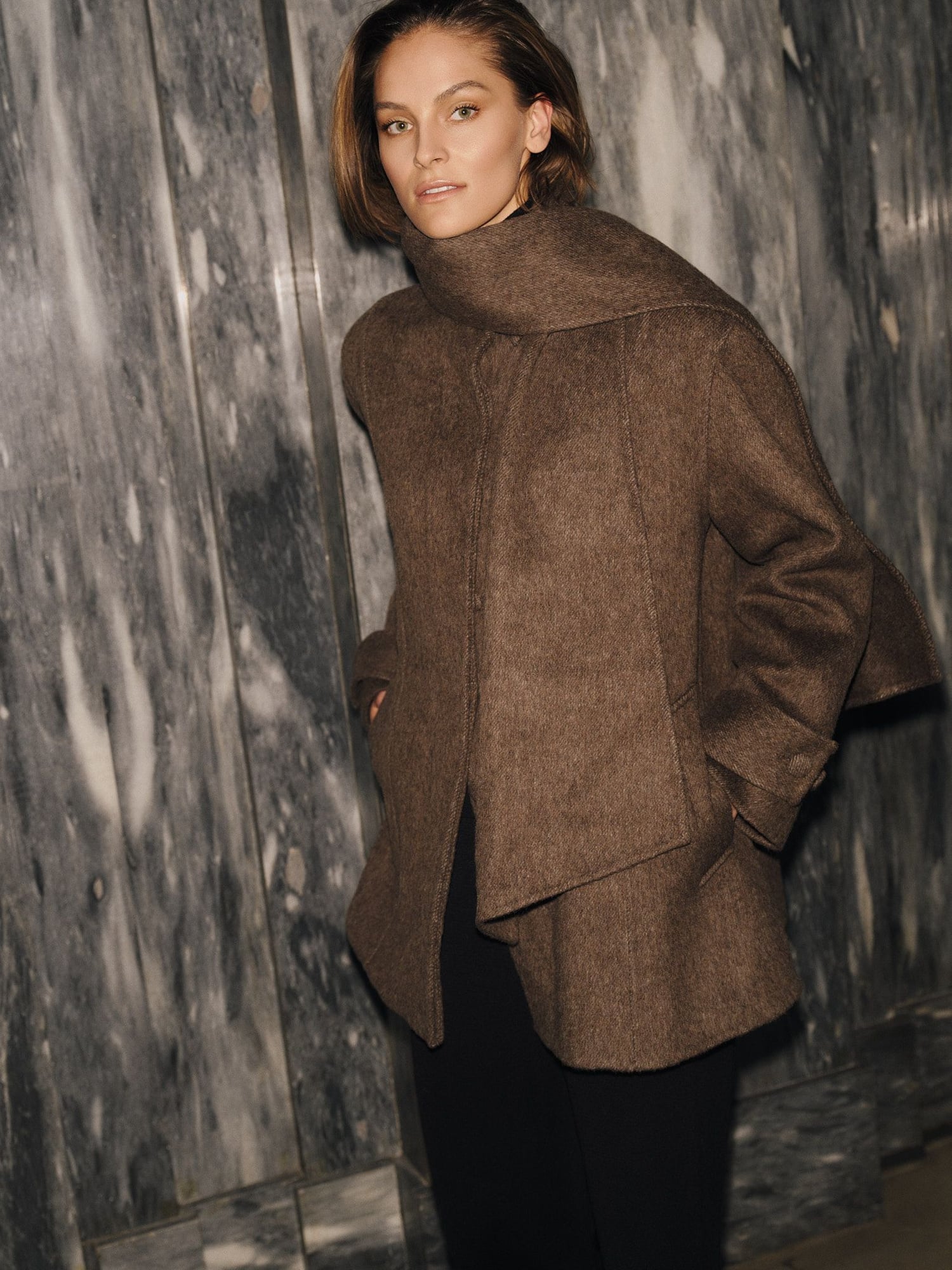 Clara Coat Dark Brown - Image 2