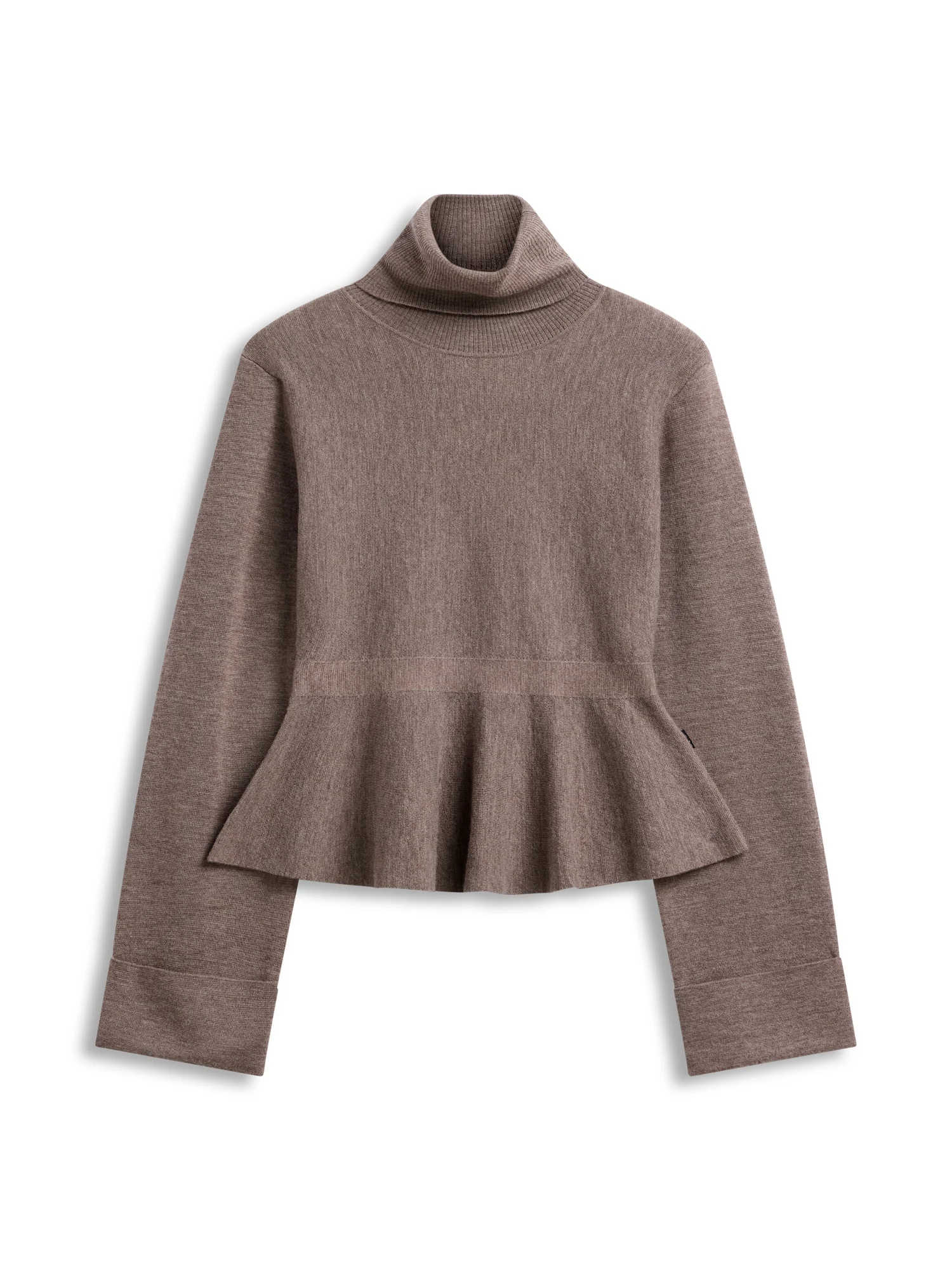 Ovie Merino Sweater Light Brown Melange